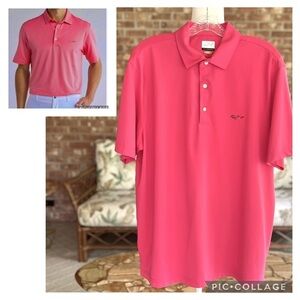 Greg Norman Men’s Pink Golf Polo Shirt L